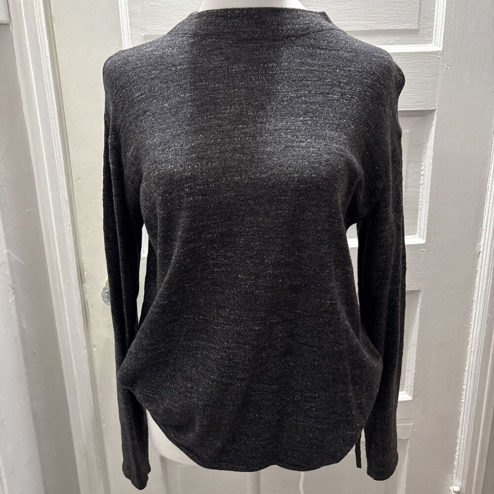 J. Jill crew Neck Grey And white Tie Sinch Bottom Sweater - Size XS
